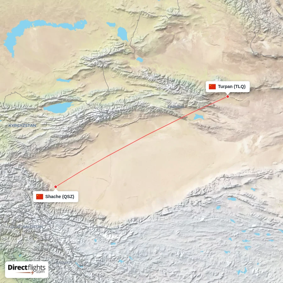 QSZ - TLQ route map
