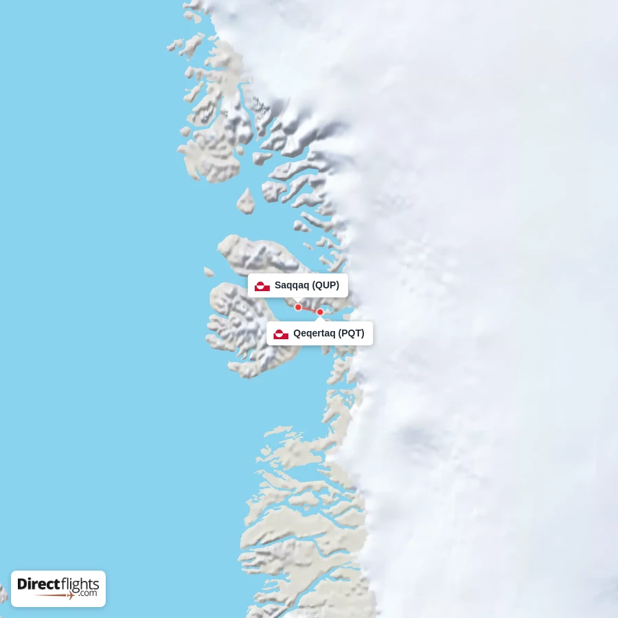 QUP - PQT route map