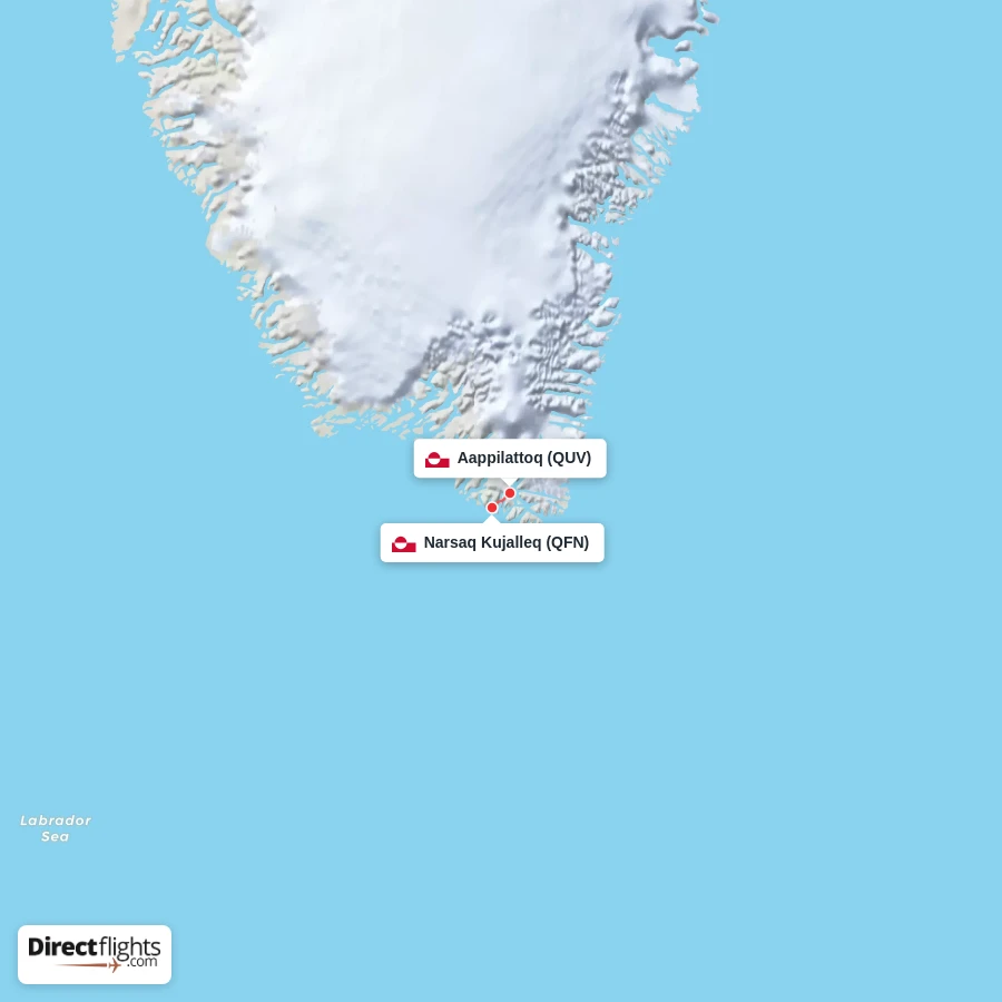 QUV - QFN route map