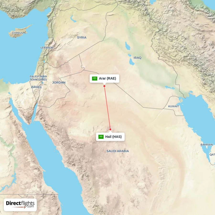 RAE - HAS route map