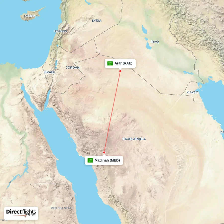 RAE - MED route map