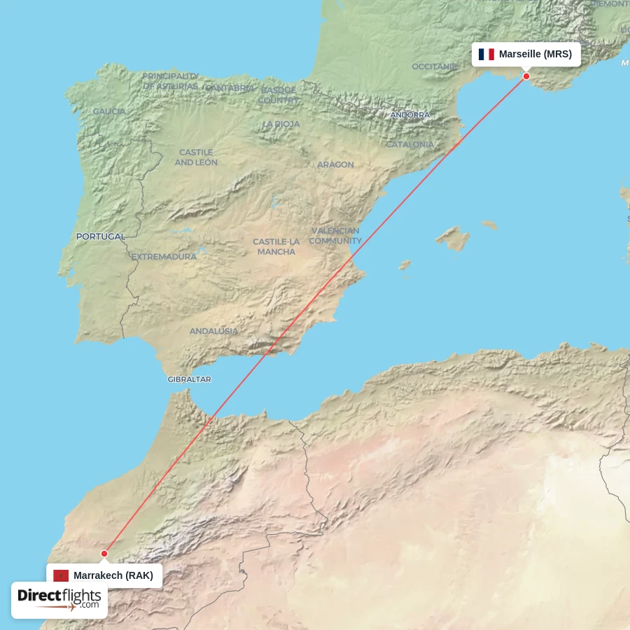 RAK - MRS route map