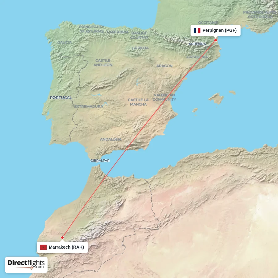 RAK - PGF route map