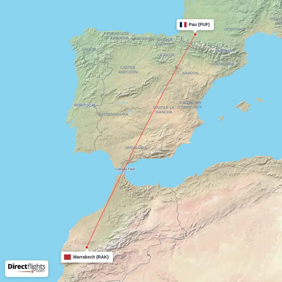 RAK - PUF route map