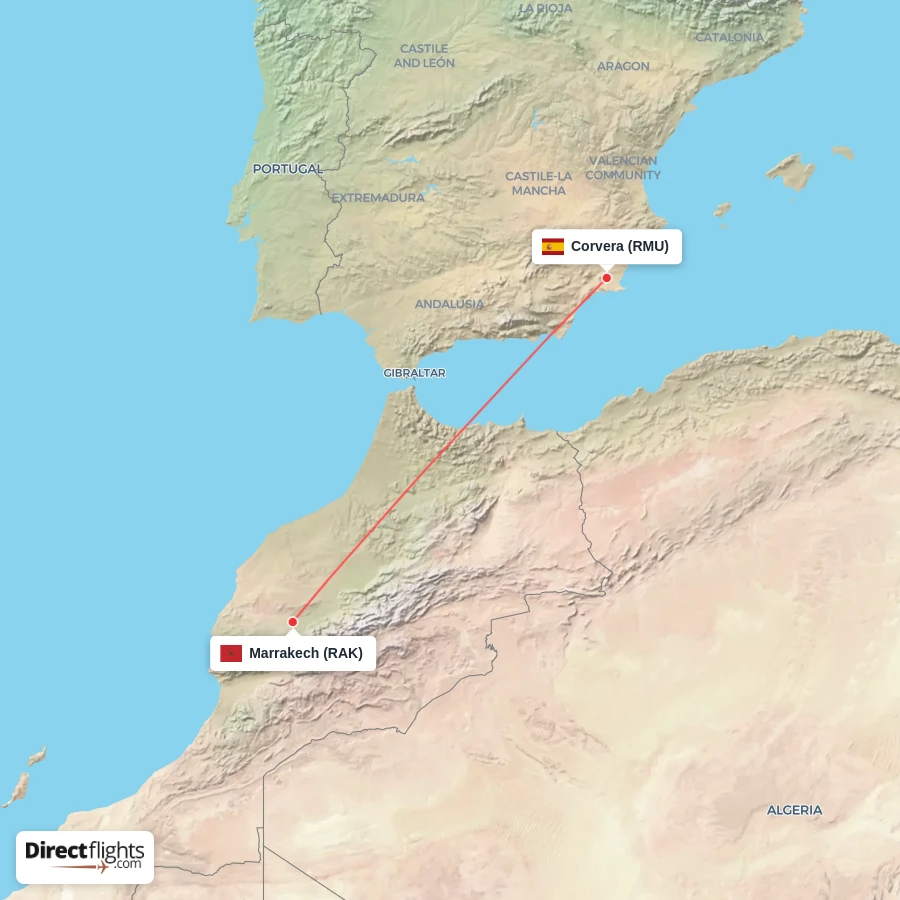 RAK - RMU route map