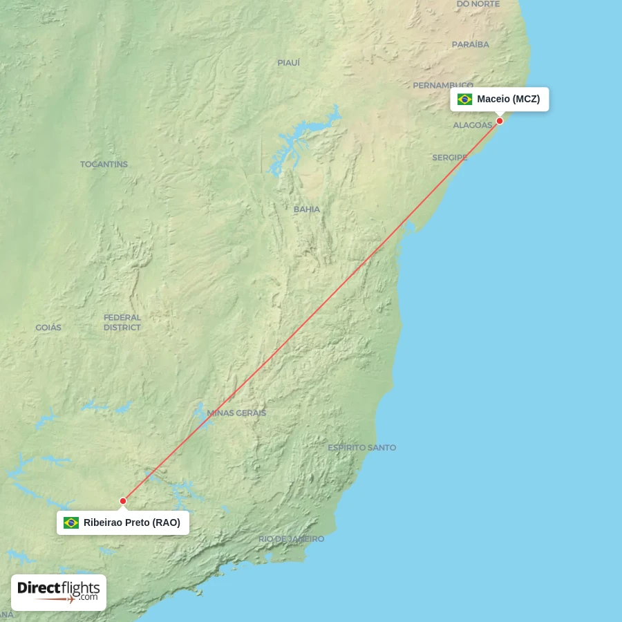 RAO - MCZ route map
