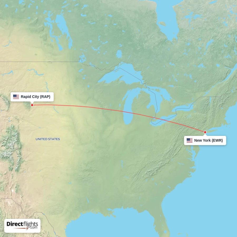 RAP - EWR route map