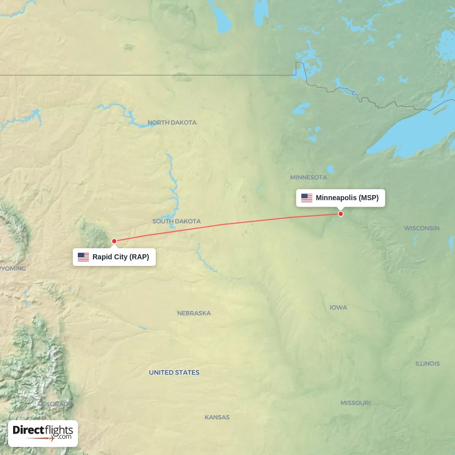 RAP - MSP route map