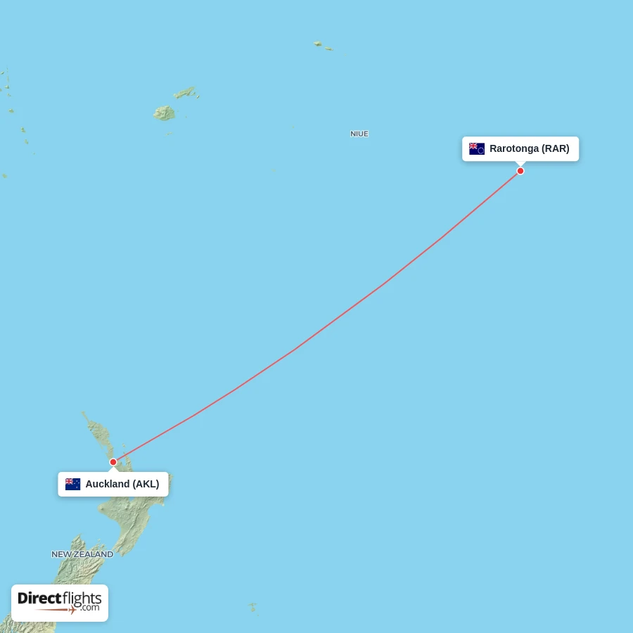 RAR - AKL route map