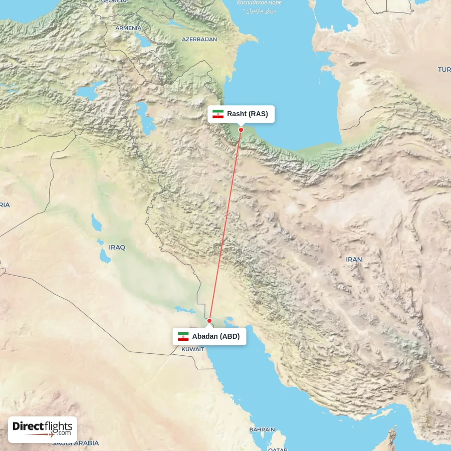 RAS - ABD route map