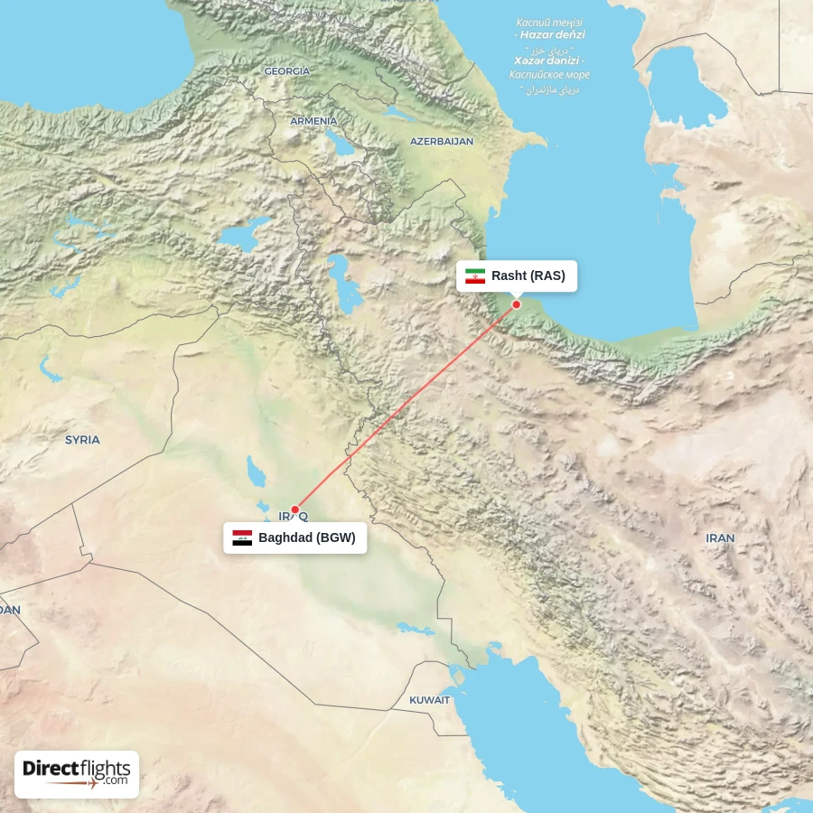 RAS - BGW route map