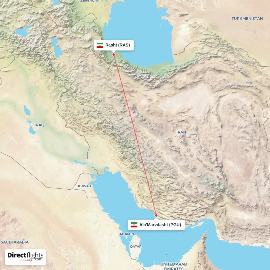 RAS - PGU route map