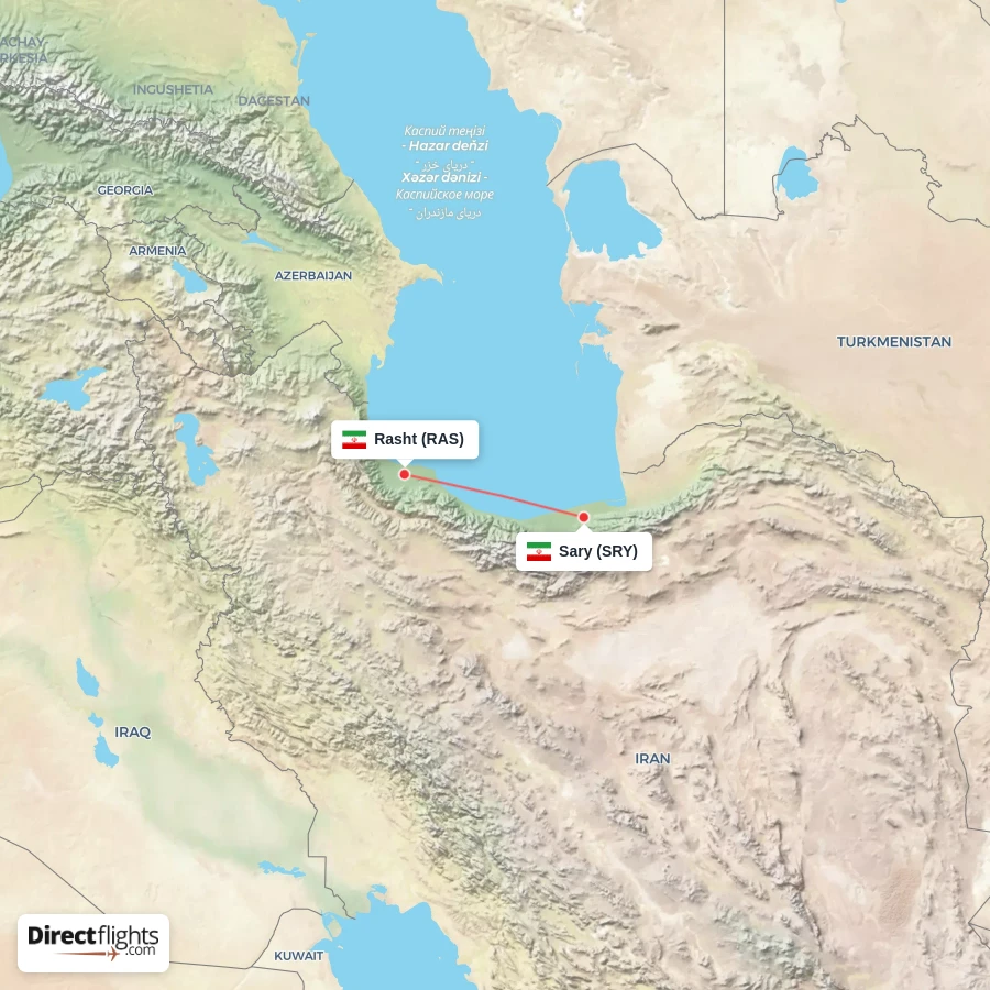 RAS - SRY route map