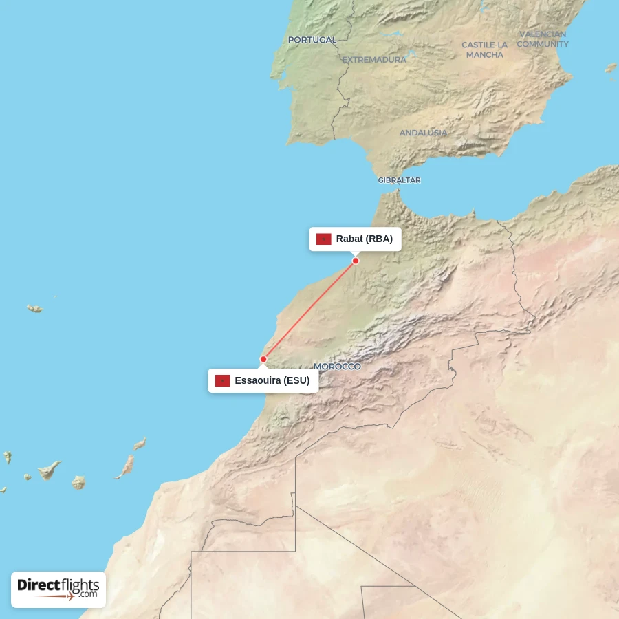 RBA - ESU route map