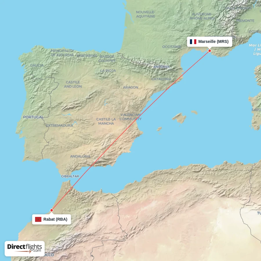 RBA - MRS route map