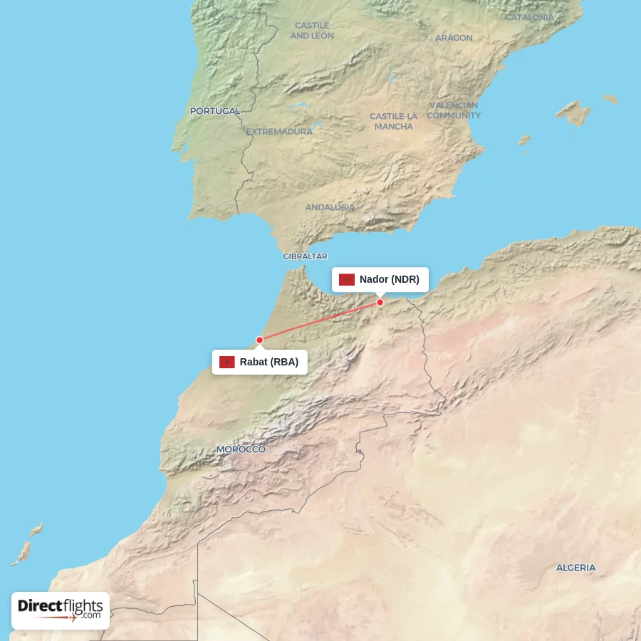 RBA - NDR route map