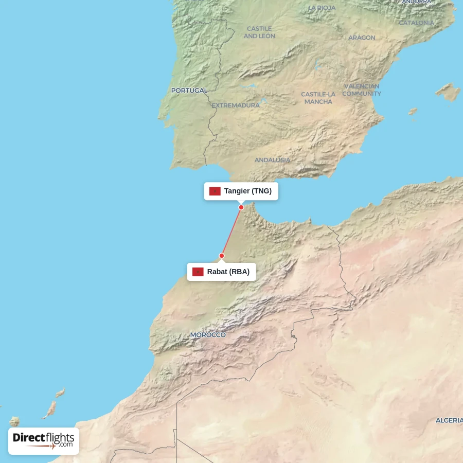 RBA - TNG route map
