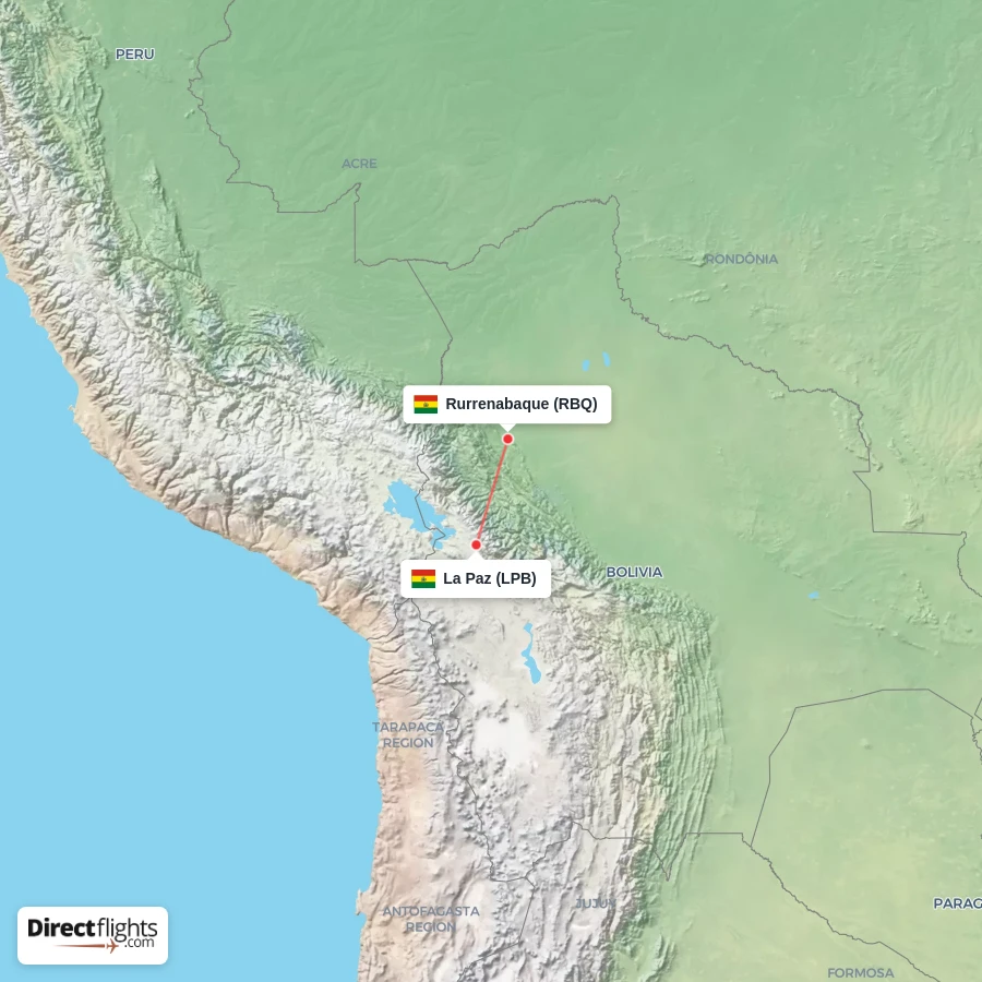 RBQ - LPB route map