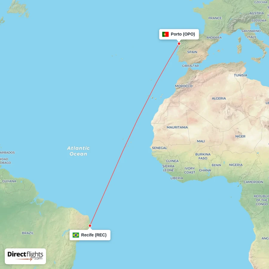REC - OPO route map