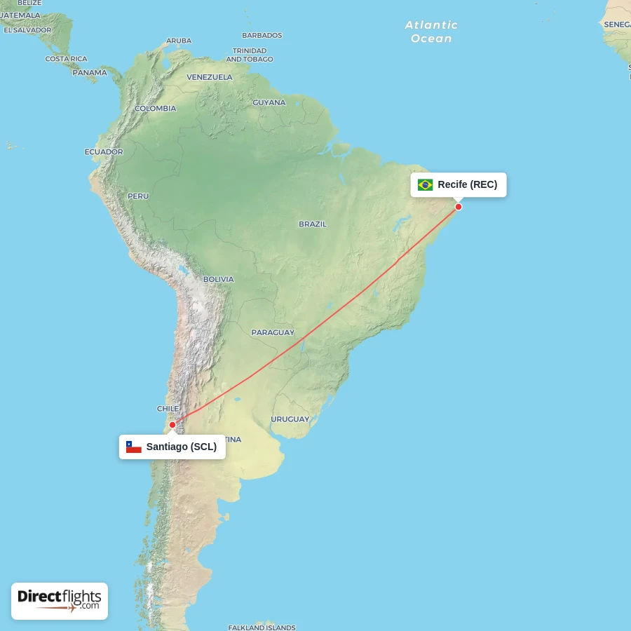 REC - SCL route map
