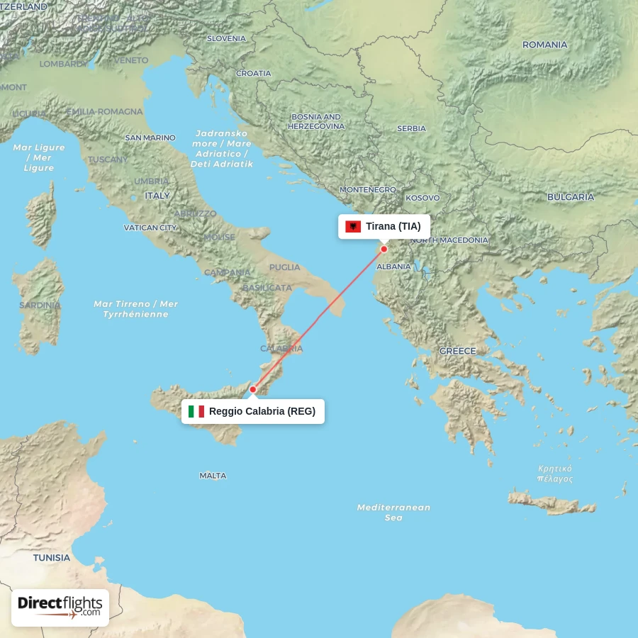 REG - TIA route map