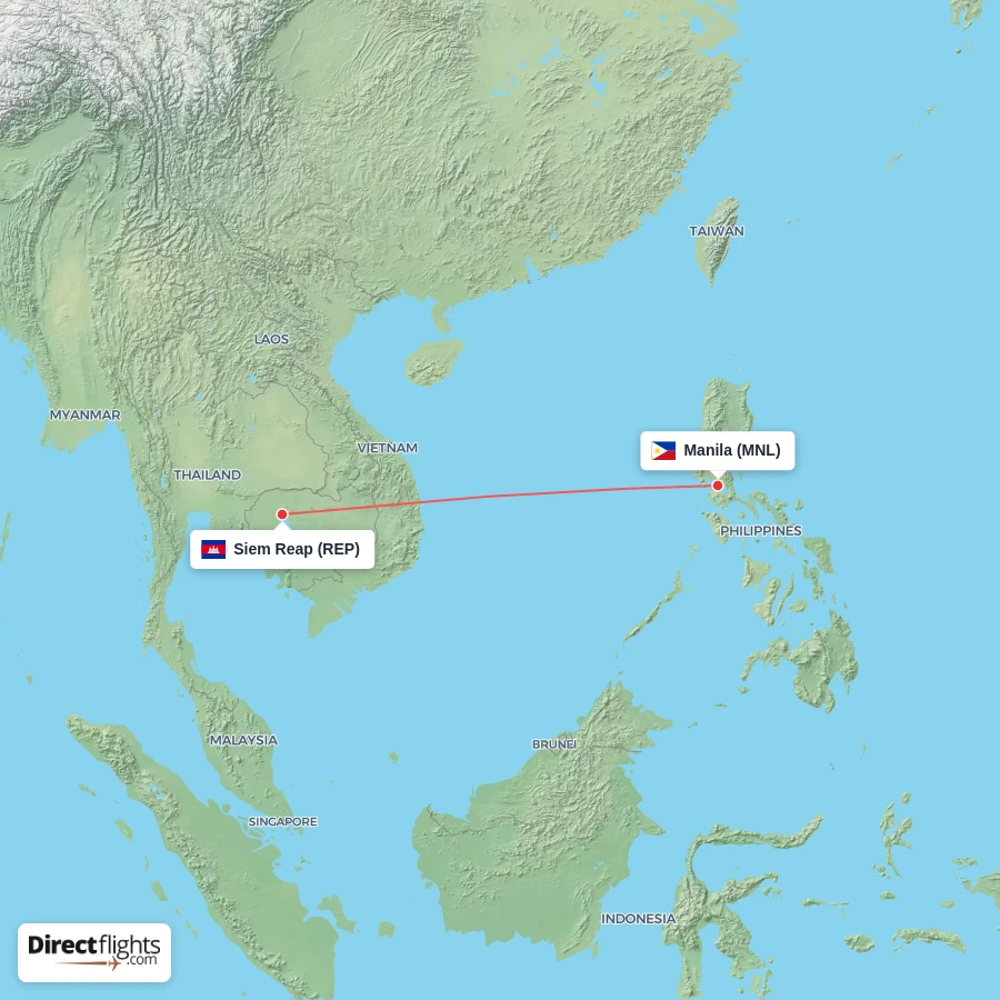 REP - MNL route map