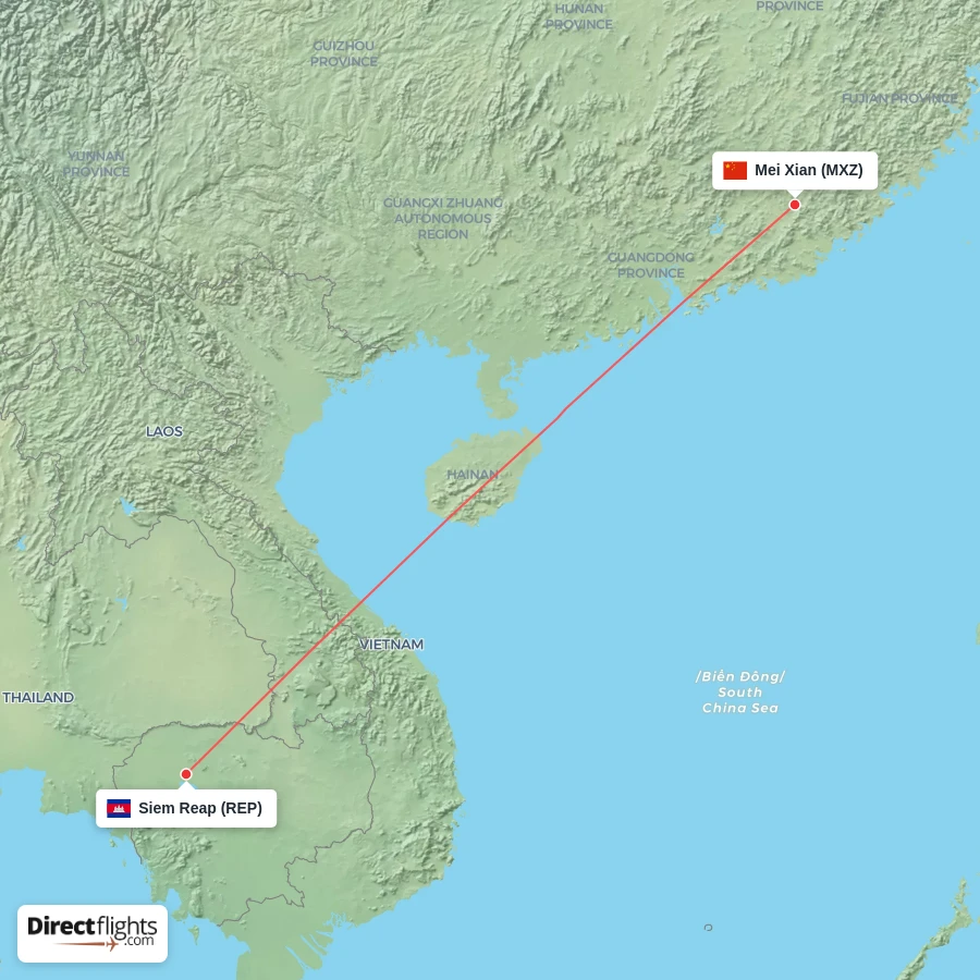 REP - MXZ route map