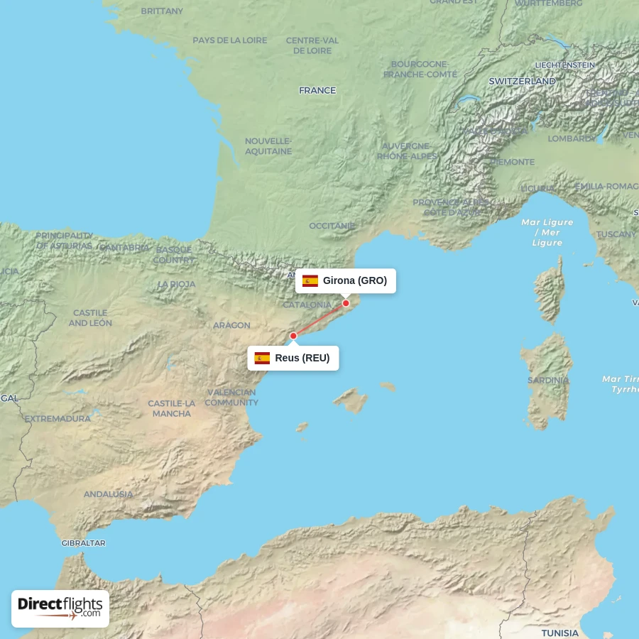 REU - GRO route map