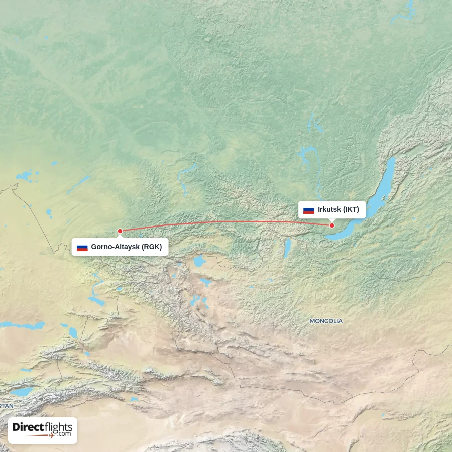 RGK - IKT route map