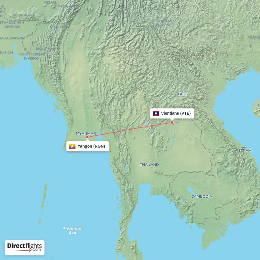RGN - VTE route map
