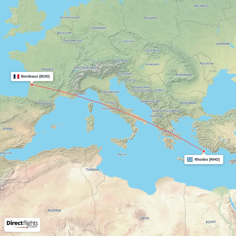 RHO - BOD route map