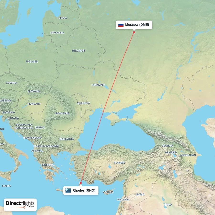 RHO - DME route map