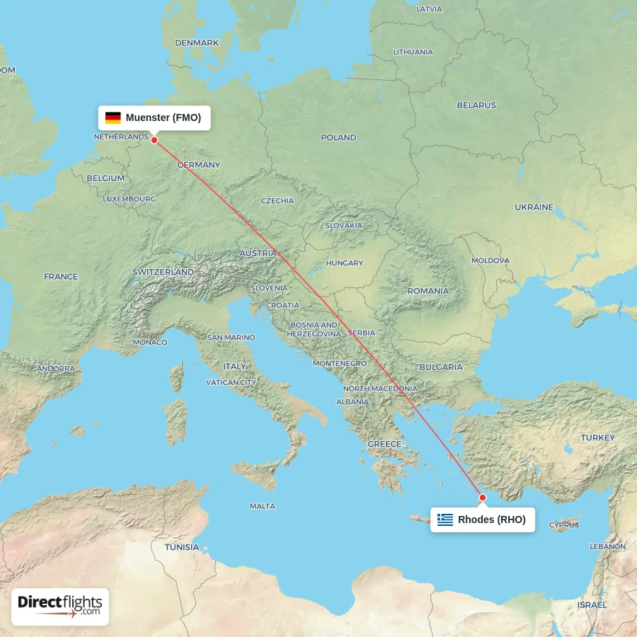 RHO - FMO route map