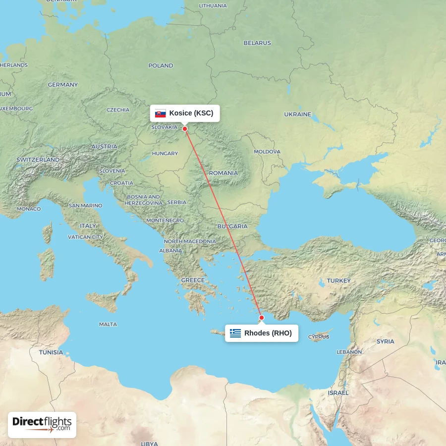 RHO - KSC route map