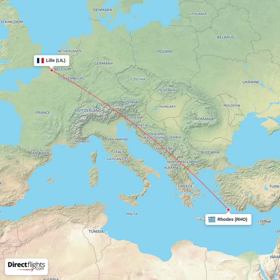 RHO - LIL route map