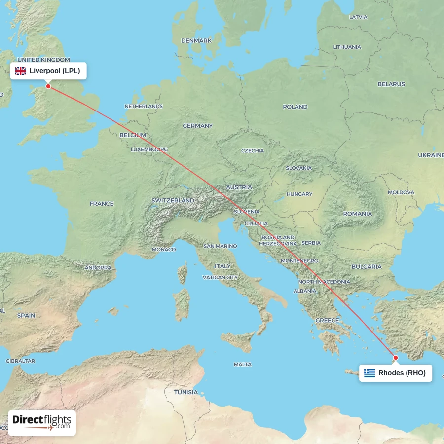 RHO - LPL route map