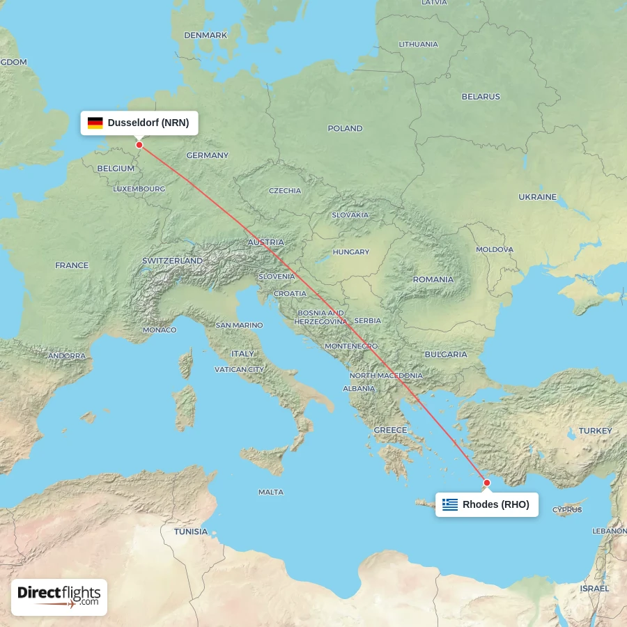 RHO - NRN route map