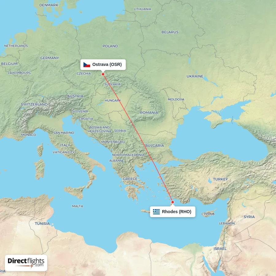 RHO - OSR route map