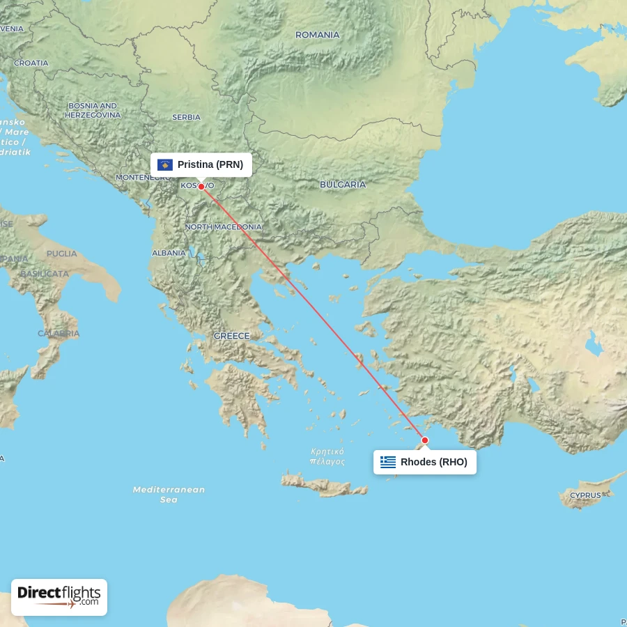 RHO - PRN route map
