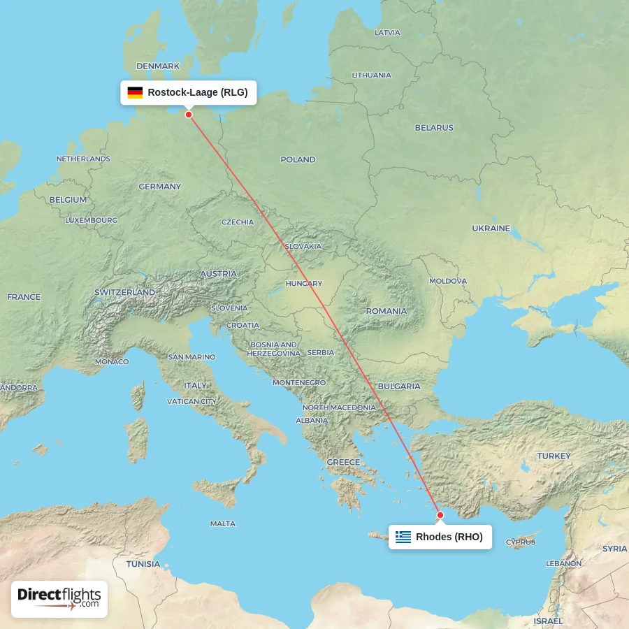 RHO - RLG route map