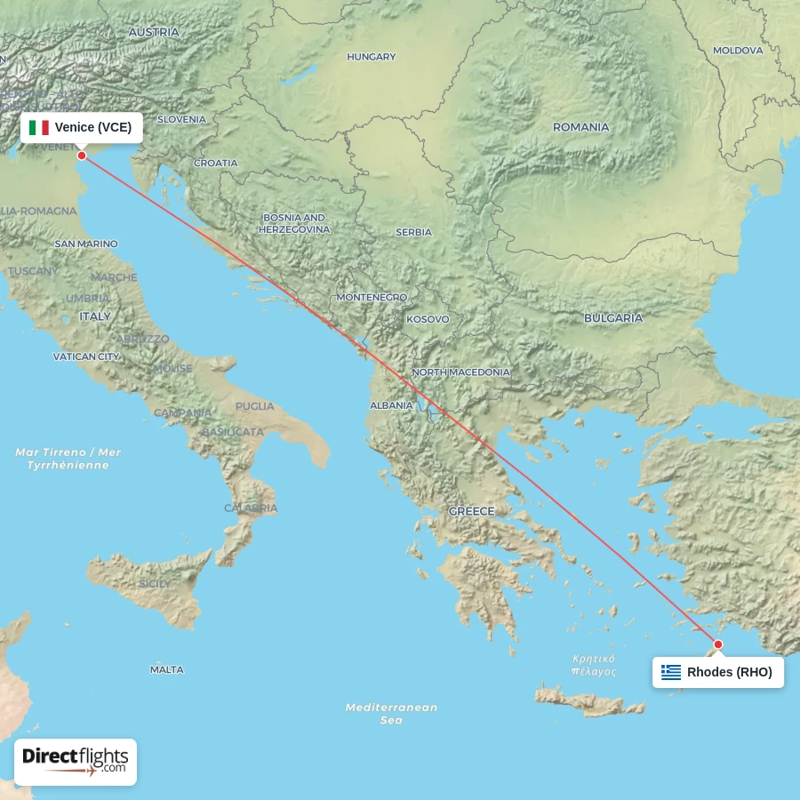 RHO - VCE route map