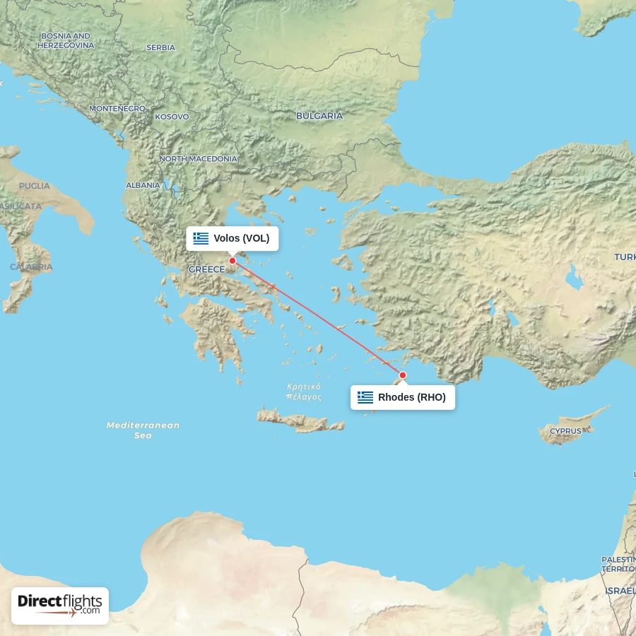 RHO - VOL route map