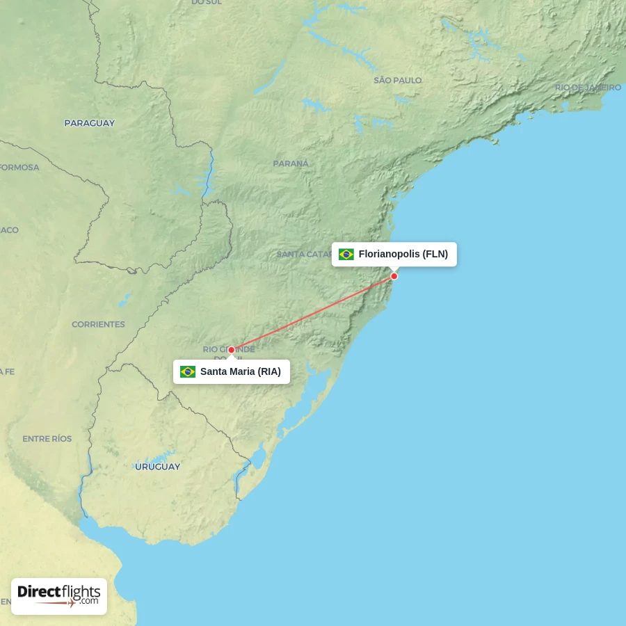 RIA - FLN route map