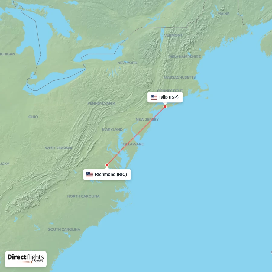 RIC - ISP route map