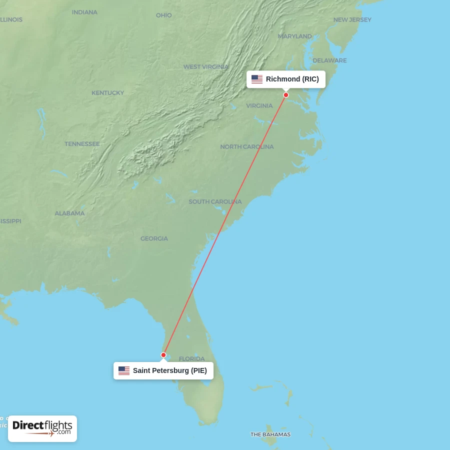 RIC - PIE route map
