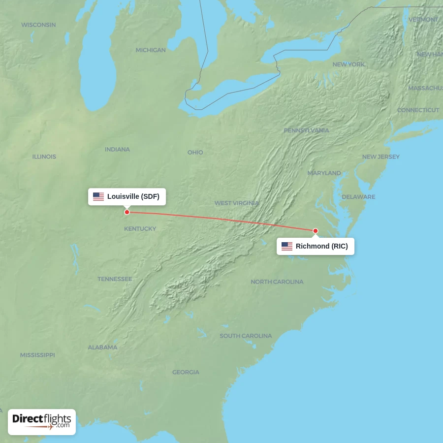 RIC - SDF route map