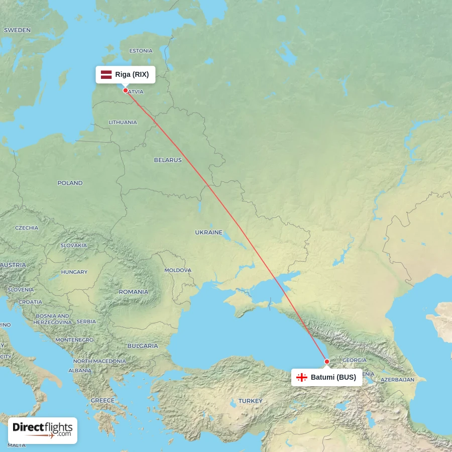 RIX - BUS route map