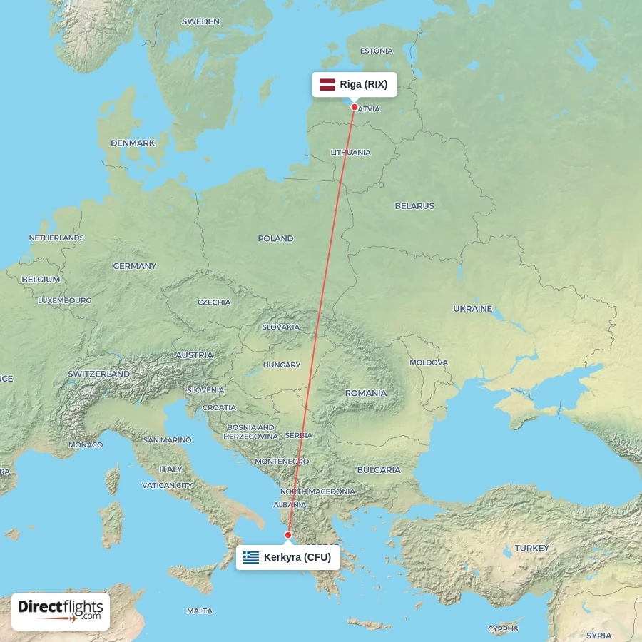 RIX - CFU route map