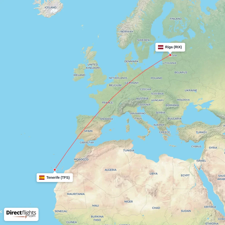RIX - TFS route map