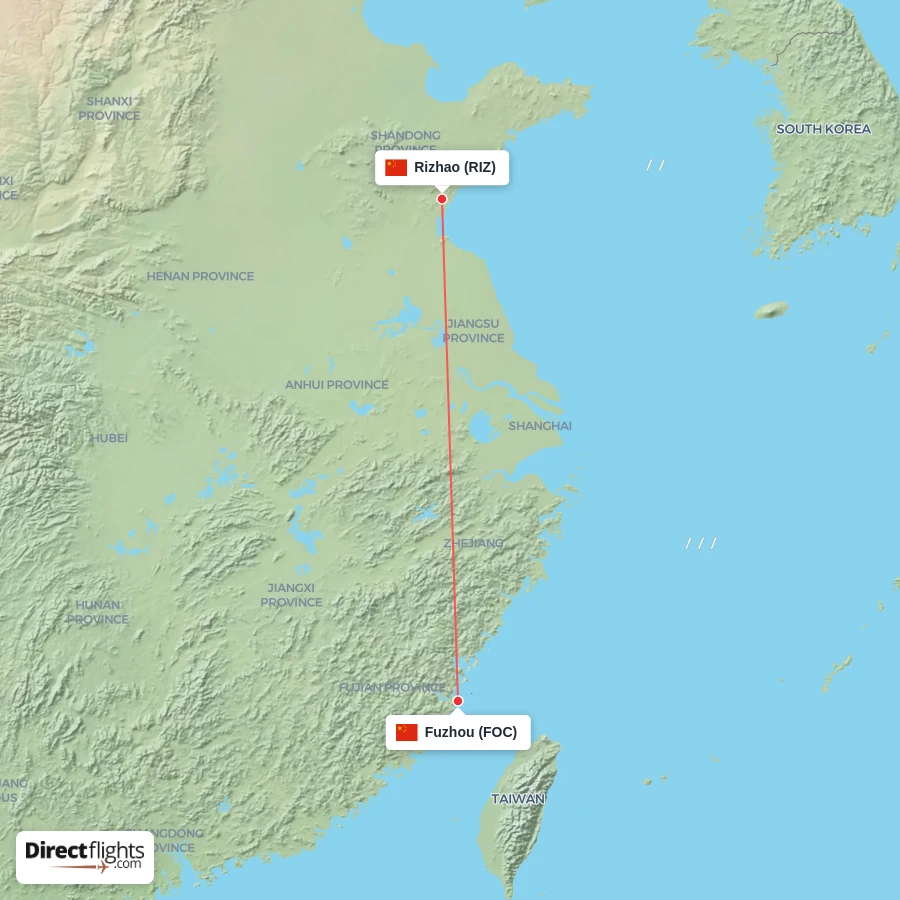 RIZ - FOC route map
